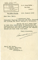 148483605; NMRN 2024/21/6; Work of Chief Wrens (Welfare) at Liverpool; letter