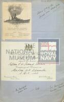 131486881; RNM 2015/175/1; Items Relating to Captain Charles Round-Turner and Empire Cruise in HMS Dauntless; scrapbook