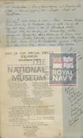 131488807; RNM 2015/175/1; Items Relating to Captain Charles Round-Turner and Empire Cruise in HMS Dauntless; scrapbook