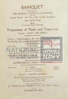 131489155; RNM 2015/175/1; Items Relating to Captain Charles Round-Turner and Empire Cruise in HMS Dauntless; scrapbook