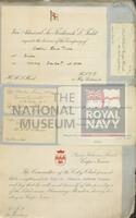 131491437; RNM 2015/175/1; Items Relating to Captain Charles Round-Turner and Empire Cruise in HMS Dauntless; scrapbook