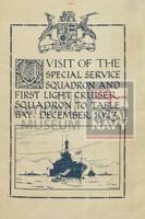 131494045; RNM 2015/175/1; Items Relating to Captain Charles Round-Turner and Empire Cruise in HMS Dauntless; scrapbook