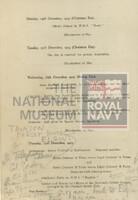 131495621; RNM 2015/175/1; Items Relating to Captain Charles Round-Turner and Empire Cruise in HMS Dauntless; scrapbook