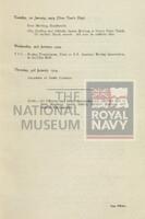 131496143; RNM 2015/175/1; Items Relating to Captain Charles Round-Turner and Empire Cruise in HMS Dauntless; scrapbook