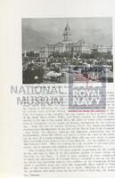 131499479; RNM 2015/175/1; Items Relating to Captain Charles Round-Turner and Empire Cruise in HMS Dauntless; scrapbook