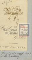 131510197; RNM 2015/175/1; Items Relating to Captain Charles Round-Turner and Empire Cruise in HMS Dauntless; scrapbook