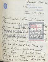 131514871; RNM 2015/175/1; Items Relating to Captain Charles Round-Turner and Empire Cruise in HMS Dauntless; scrapbook