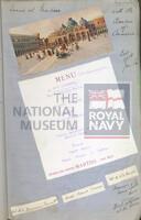 131515923; RNM 2015/175/1; Items Relating to Captain Charles Round-Turner and Empire Cruise in HMS Dauntless; scrapbook