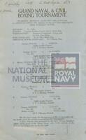 131517503; RNM 2015/175/1; Items Relating to Captain Charles Round-Turner and Empire Cruise in HMS Dauntless; scrapbook