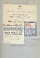 131518907; RNM 2015/175/1; Items Relating to Captain Charles Round-Turner and Empire Cruise in HMS Dauntless; scrapbook