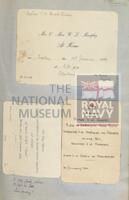 131520831; RNM 2015/175/1; Items Relating to Captain Charles Round-Turner and Empire Cruise in HMS Dauntless; scrapbook
