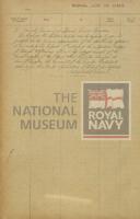 135856335; RNM 1988/259/1; Diary of the Empire Cruise; diary
